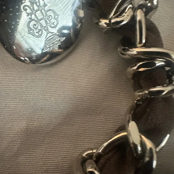 Emilio Pucci Vintage Blue/0range/Tassle Chain belt. One size - Picture 2 of 7